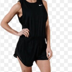 Nike romper black open back size xs